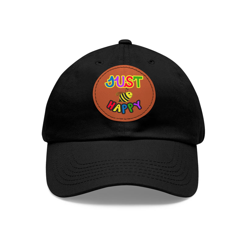 Dad Hat with Leather Patch (Round) - JBH Multi-Color Original