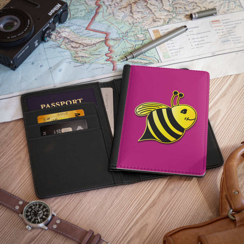 Passport Cover - JBH Bee (Pink)