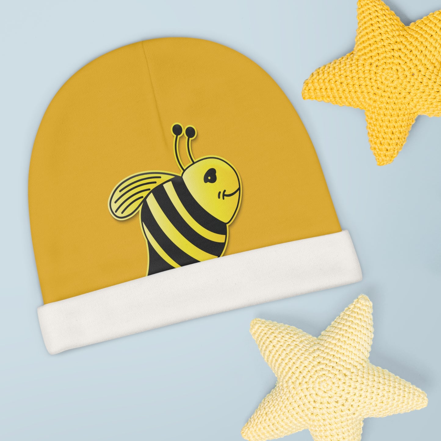 Baby Beanie (AOP) - JBH Bee (Yellow)