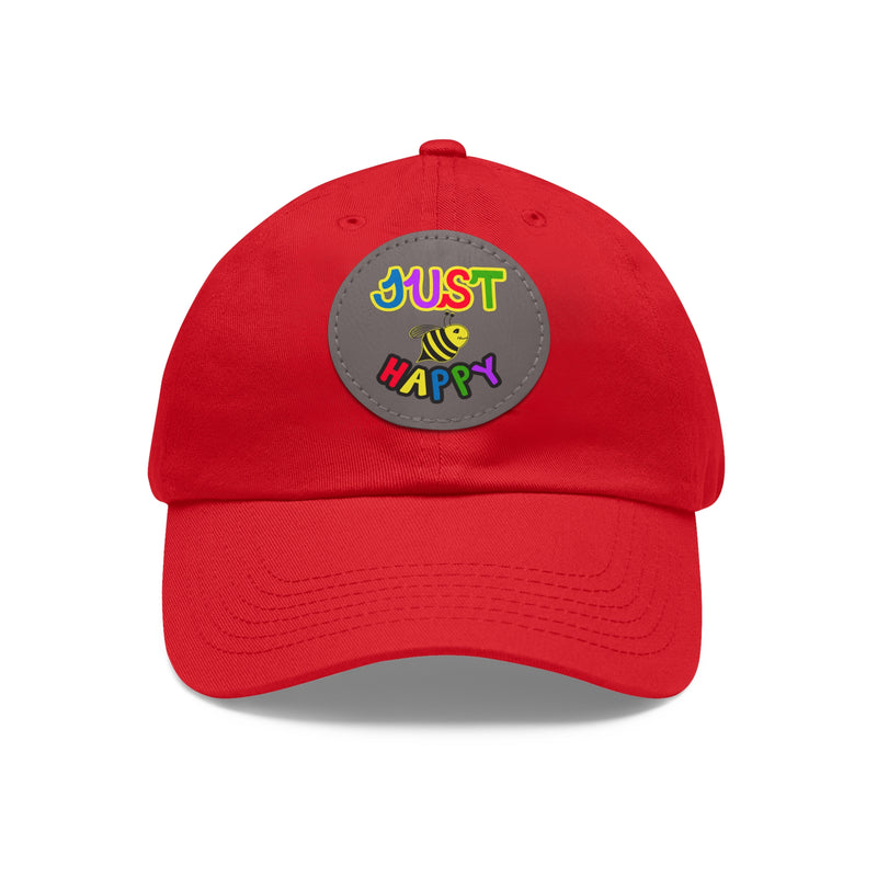 Dad Hat with Leather Patch (Round) - JBH Multi-Color Original