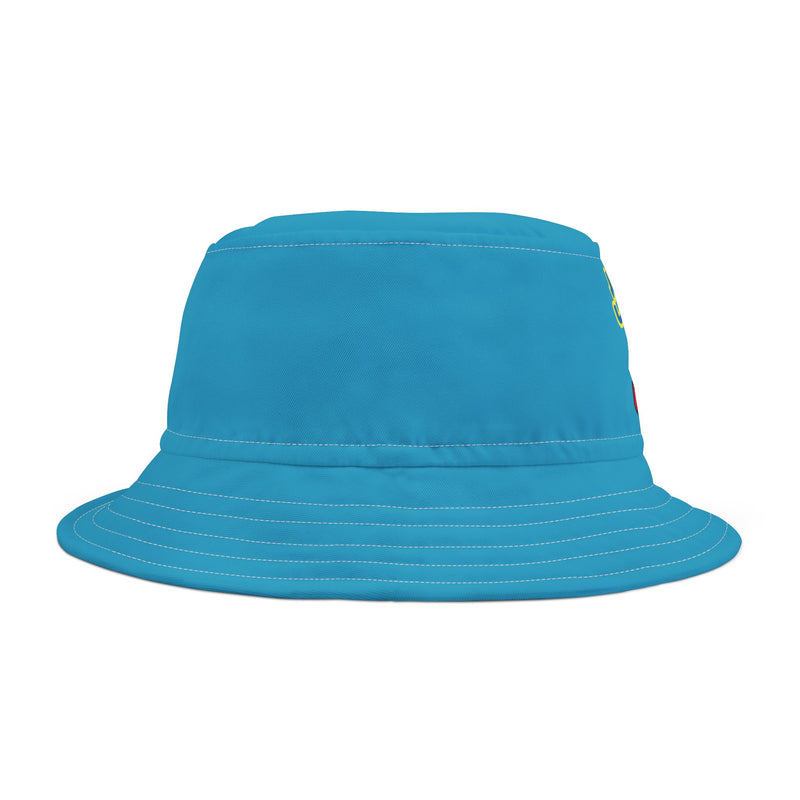 Bucket Hat (AOP) - JBH Multi-Color Original (Turquoise)