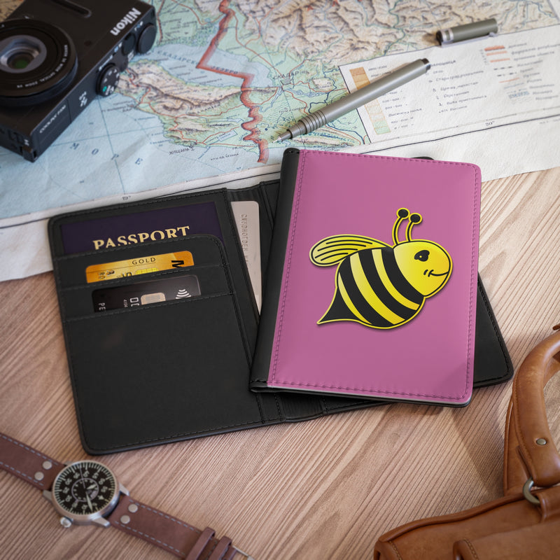 Passport Cover - JBH Bee (Light Pink)