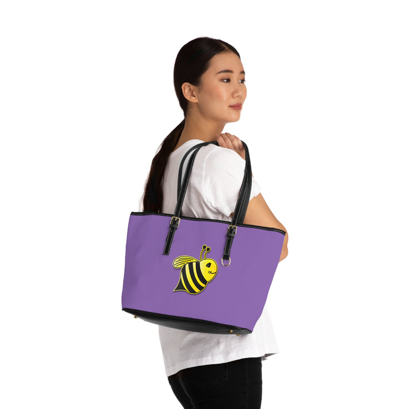 PU Leather Shoulder Bag - JBH Bee (Light Purple)