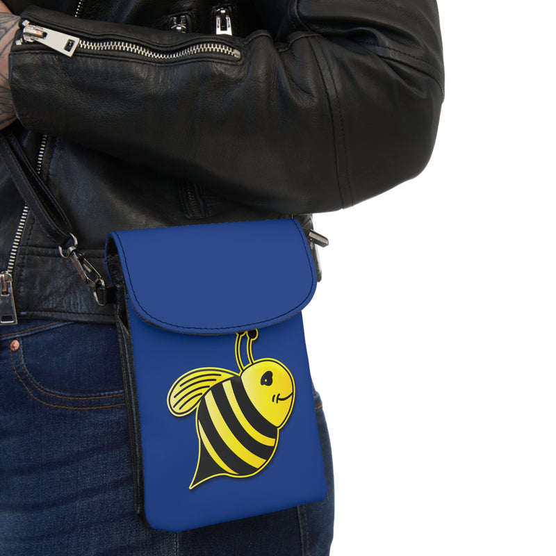 Small Cell Phone Wallet - JBH Bee (Dark Blue)