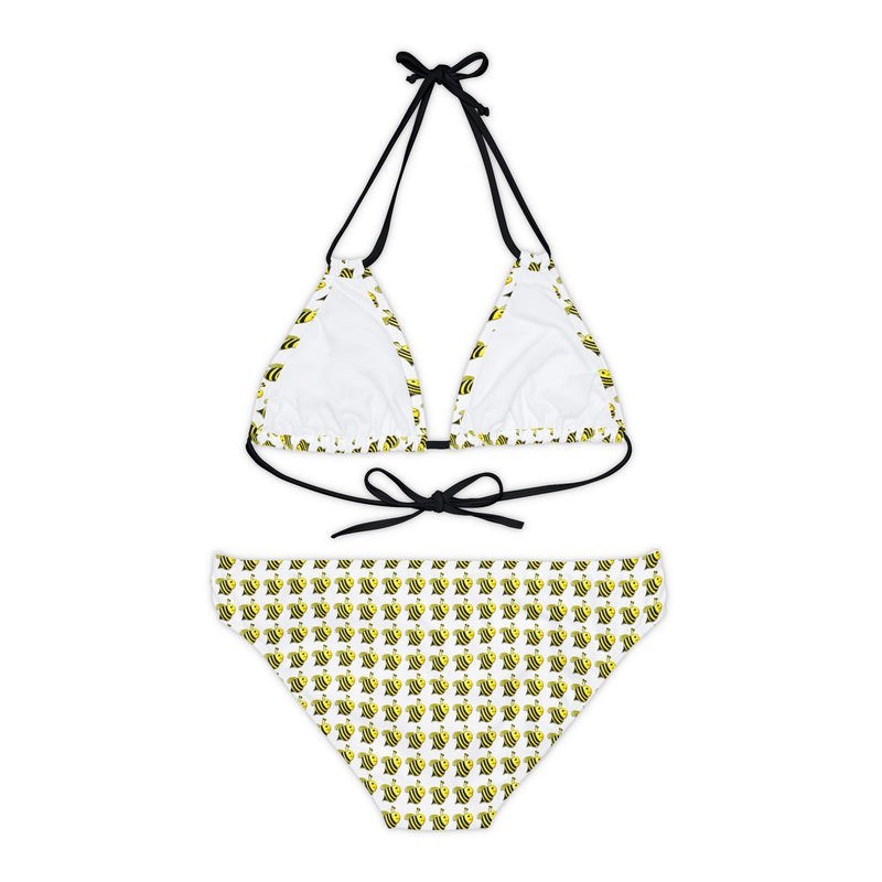 Strappy Bikini Set - JBH Bee (White)