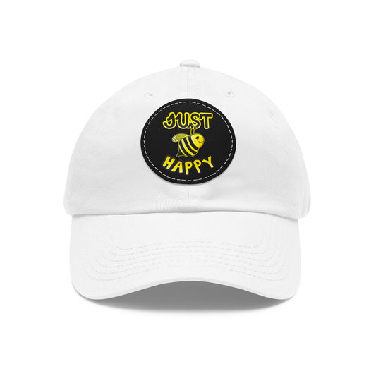 Dad Hat with Leather Patch (Round) - JBH Original