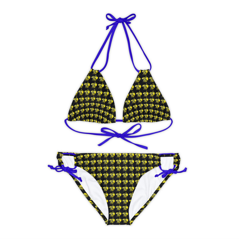 Strappy Bikini Set - JBH Bee (Black)