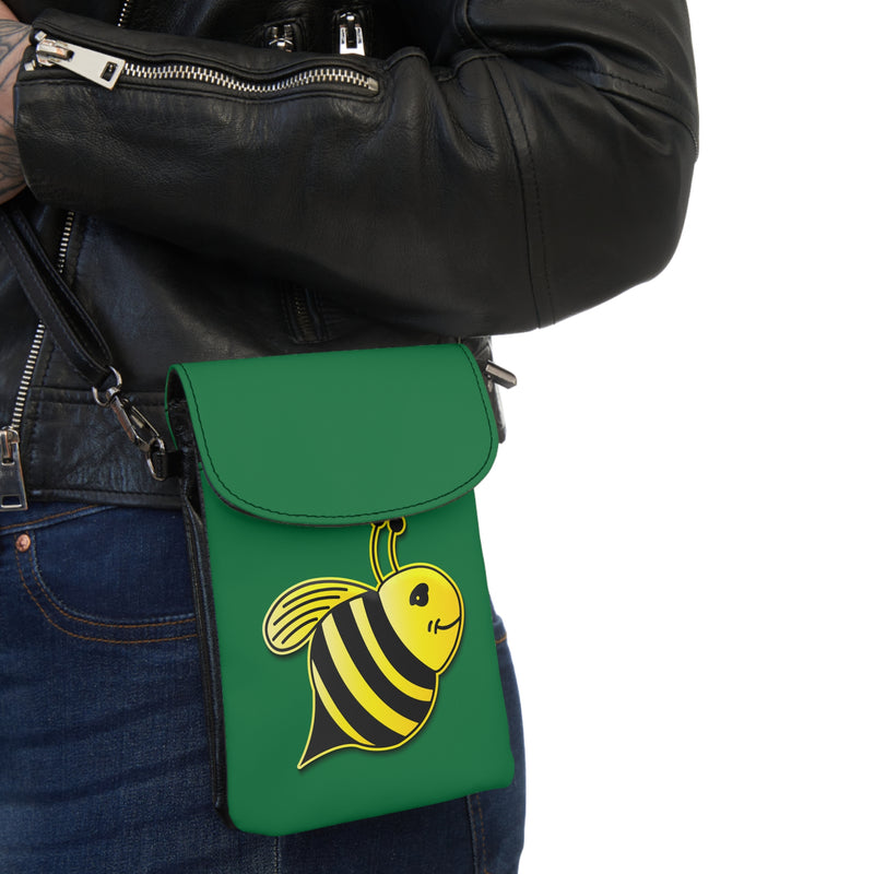 Small Cell Phone Wallet - JBH Bee (Dark Green)
