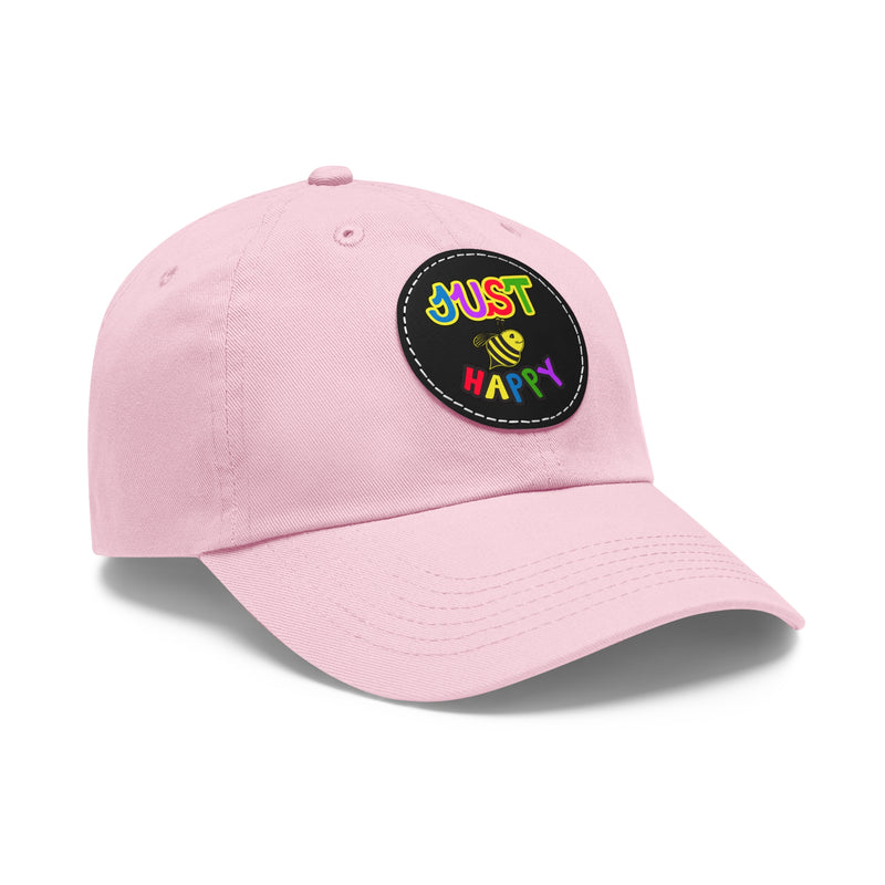Dad Hat with Leather Patch (Round) - JBH Multi-Color Original