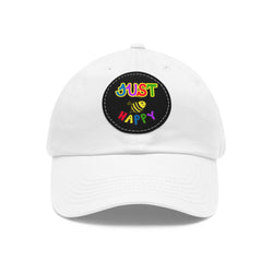Dad Hat with Leather Patch (Round) - JBH Multi-Color Original