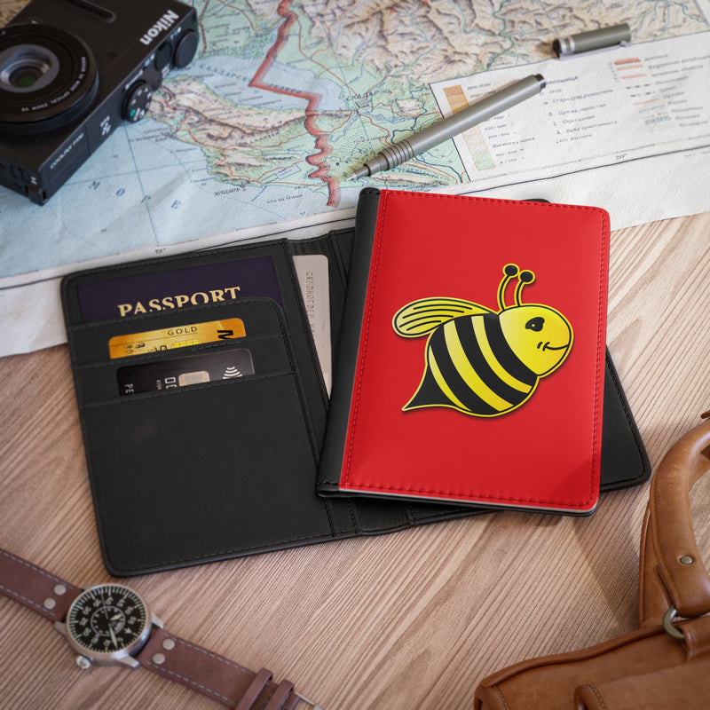 Passport Cover - JBH Bee (Red)