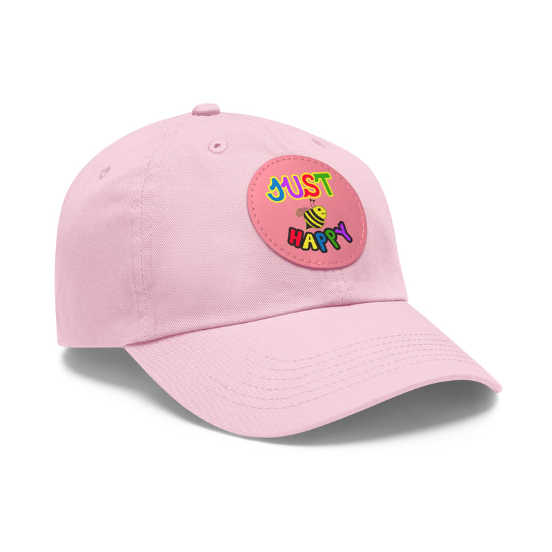 Dad Hat with Leather Patch (Round) - JBH Multi-Color Original