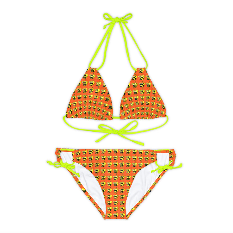 Strappy Bikini Set - JBH Bee (Orange)