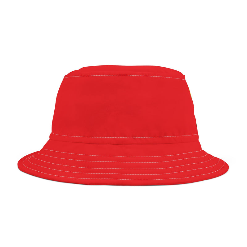 Bucket Hat (AOP) - JBH Original (Red)