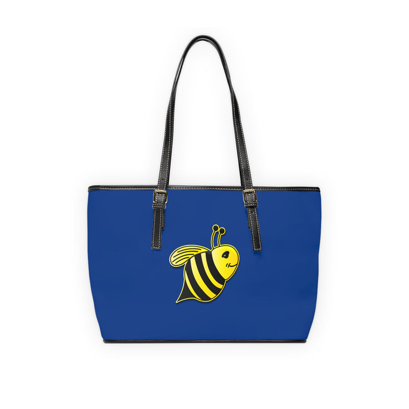 PU Leather Shoulder Bag - JBH Bee (Dark Blue)