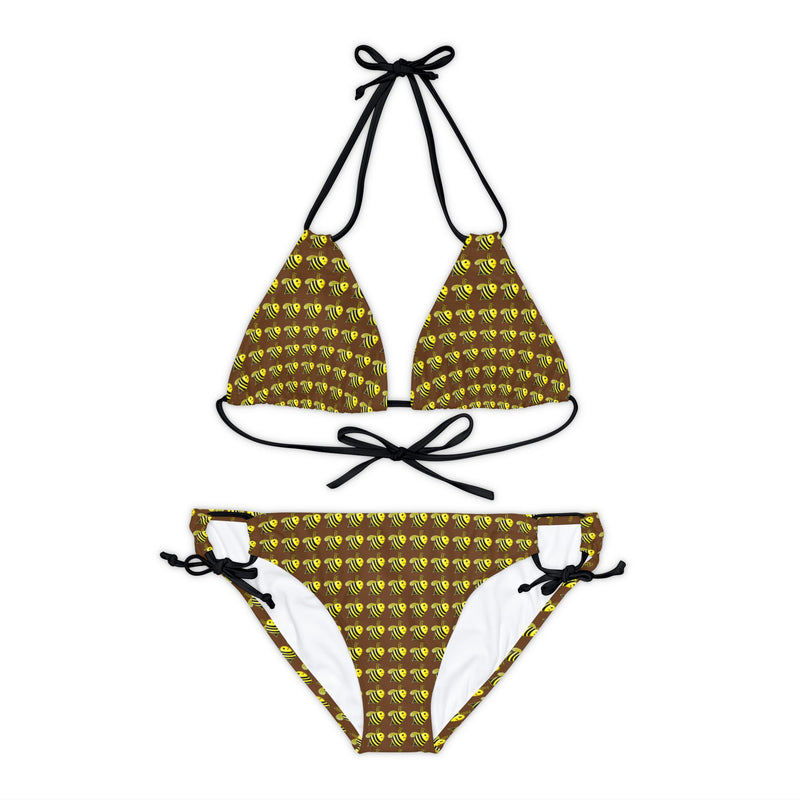 Strappy Bikini Set - JBH Bee (Brown)