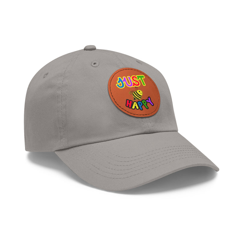 Dad Hat with Leather Patch (Round) - JBH Multi-Color Original