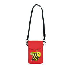 Small Cell Phone Wallet - JBH Bee (Red)