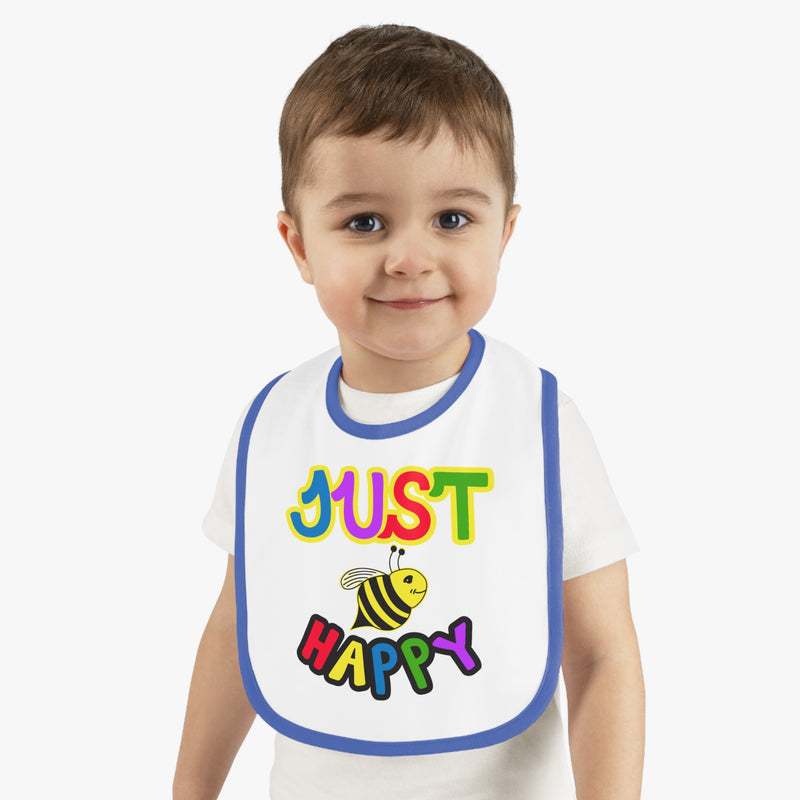 Baby Contrast Trim Jersey Bib - JBH Original Multicolor