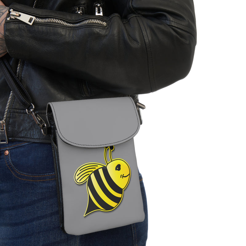 Small Cell Phone Wallet - JBH Bee (Grey)
