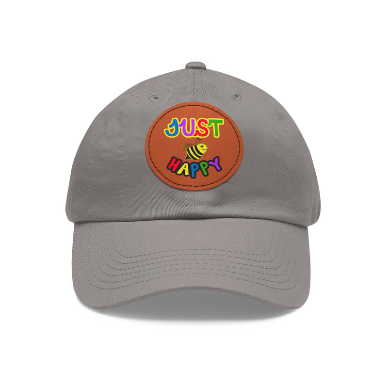 Dad Hat with Leather Patch (Round) - JBH Multi-Color Original