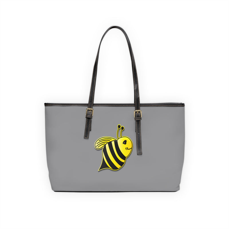 PU Leather Shoulder Bag - JBH Bee (Grey)