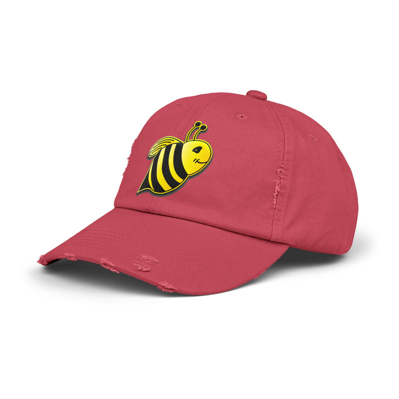 Unisex Distressed Cap - JBH Bee