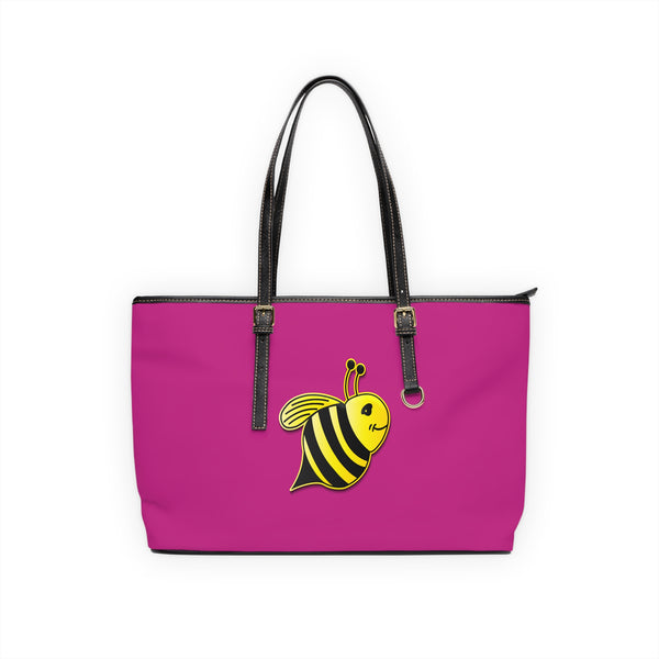 PU Leather Shoulder Bag - JBH Bee (Pink)