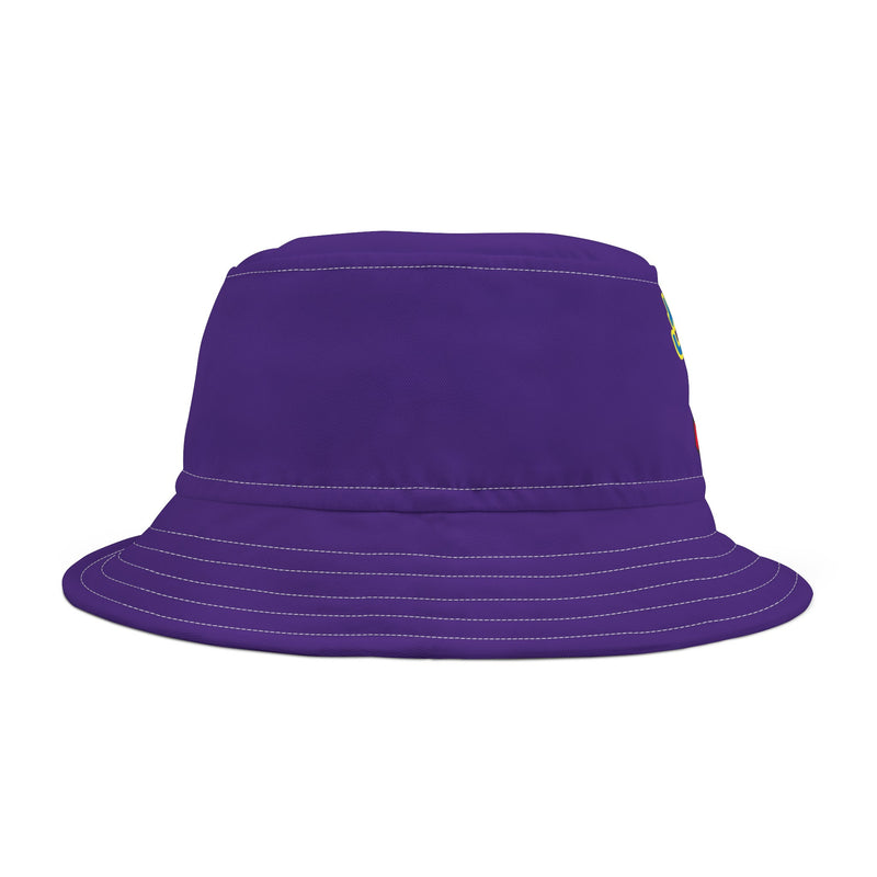 Bucket Hat (AOP) - JBH Multi-Color Original (Purple)