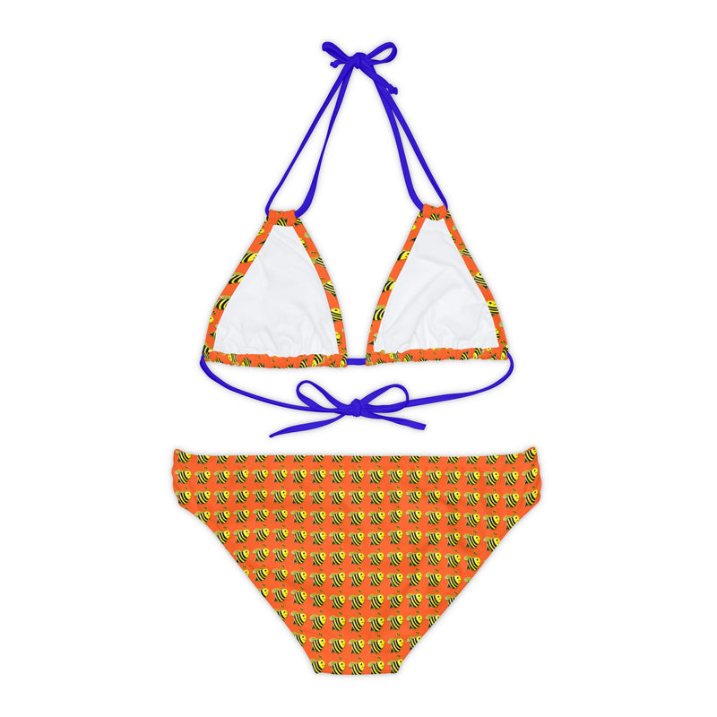 Strappy Bikini Set - JBH Bee (Orange)