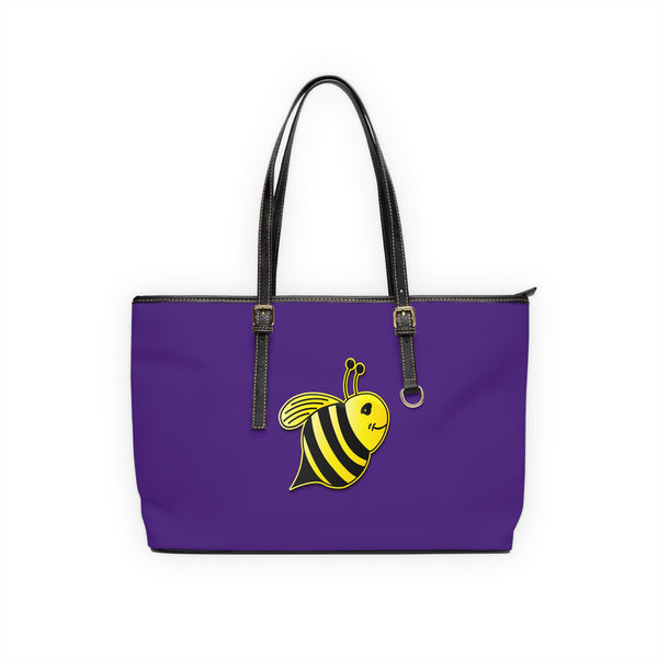 PU Leather Shoulder Bag - JBH Bee (Purple)
