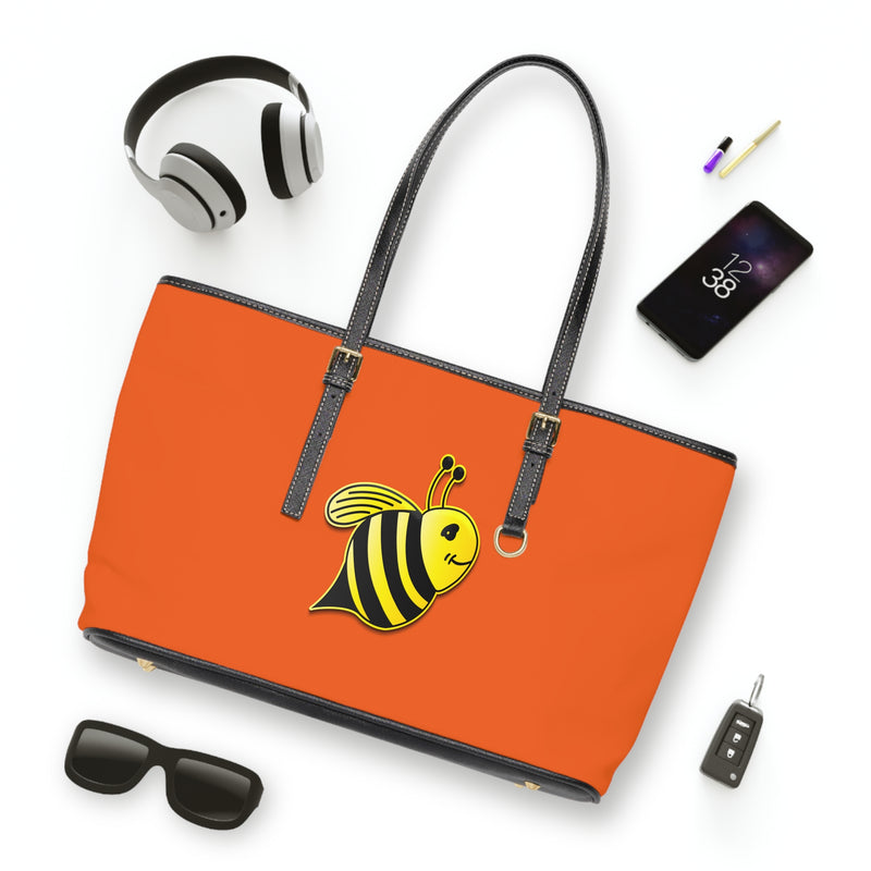 PU Leather Shoulder Bag - JBH Bee (Orange)