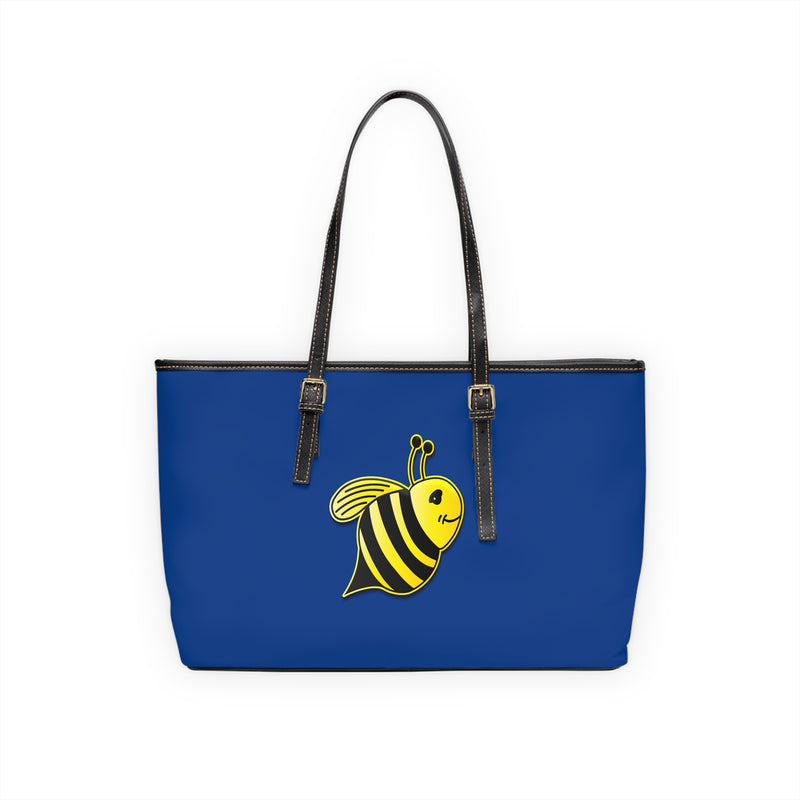 PU Leather Shoulder Bag - JBH Bee (Dark Blue)