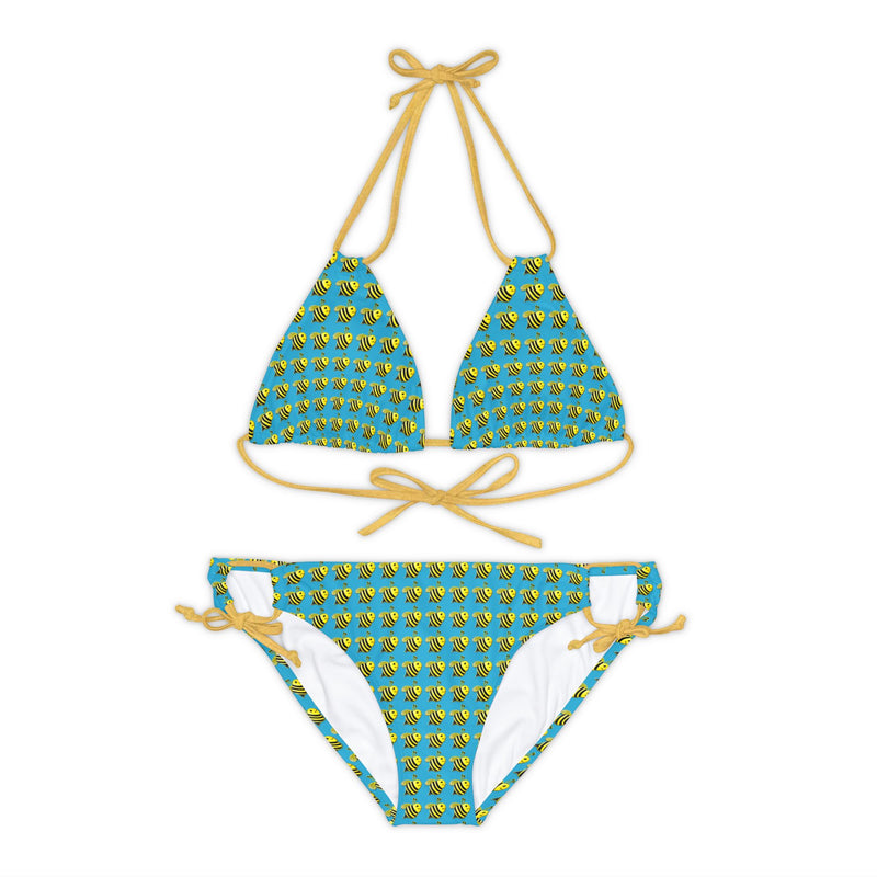 Strappy Bikini Set - JBH Bee (Turquoise)