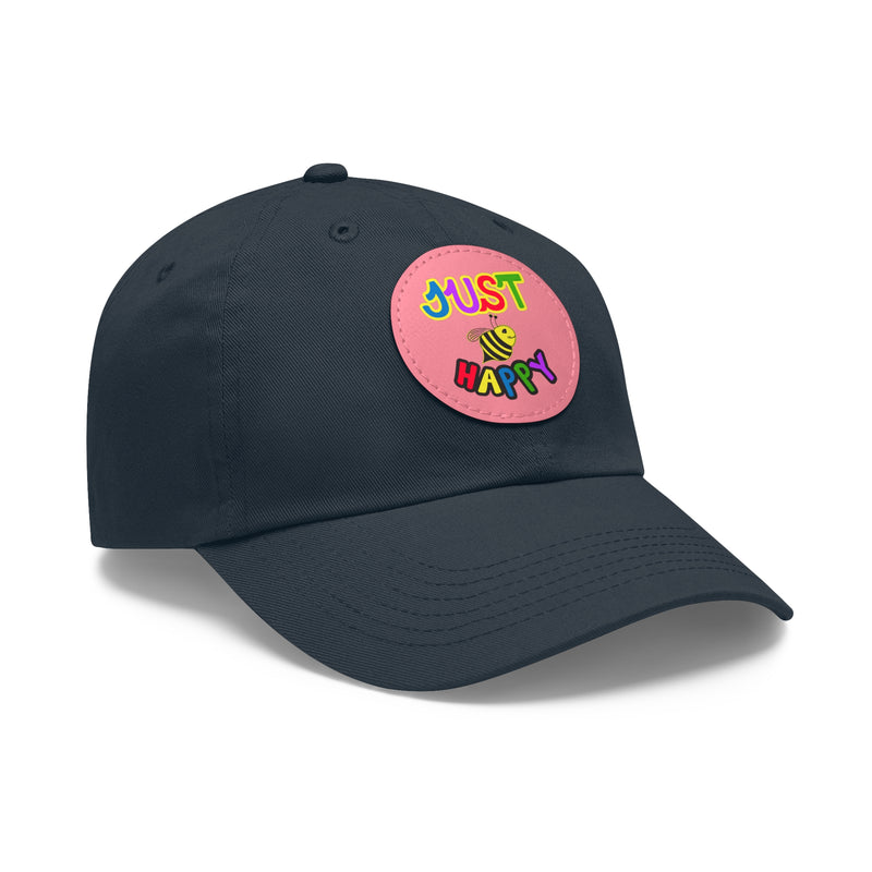 Dad Hat with Leather Patch (Round) - JBH Multi-Color Original