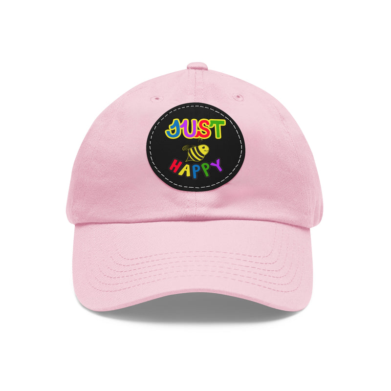 Dad Hat with Leather Patch (Round) - JBH Multi-Color Original