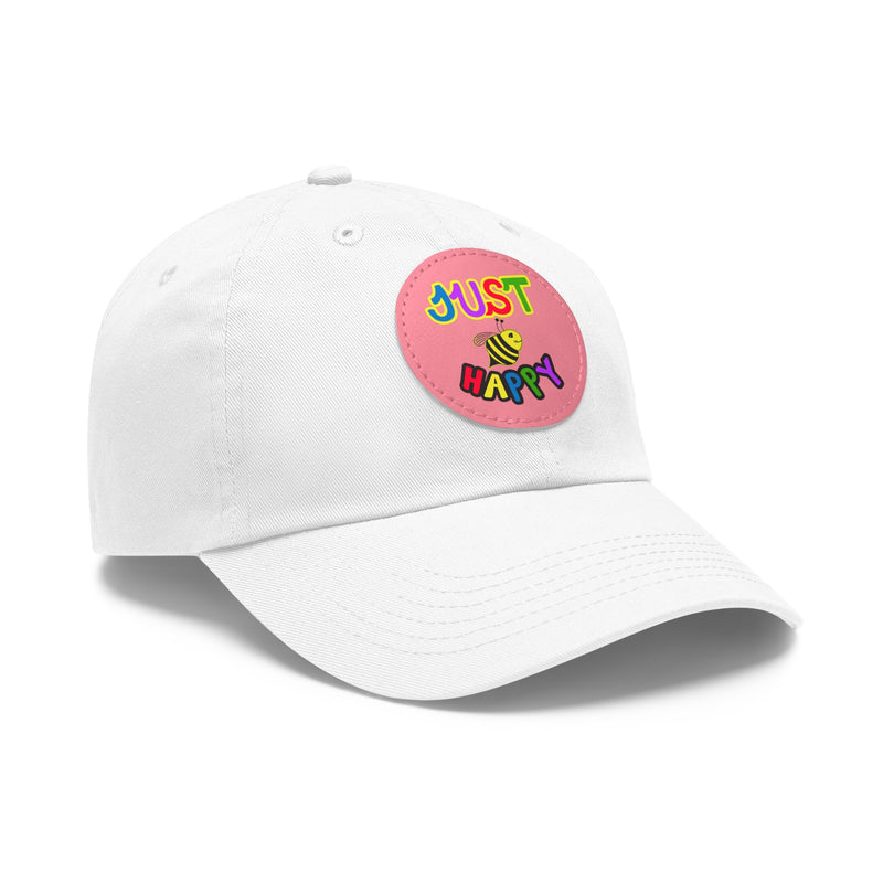 Dad Hat with Leather Patch (Round) - JBH Multi-Color Original