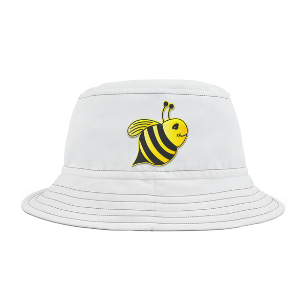 Bucket Hat (AOP) - JBH Bee (White)