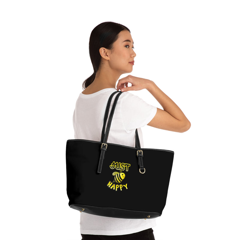 PU Leather Shoulder Bag - JBH Original (Black)