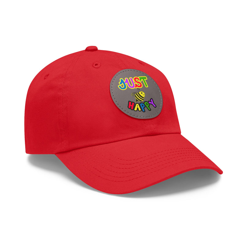Dad Hat with Leather Patch (Round) - JBH Multi-Color Original