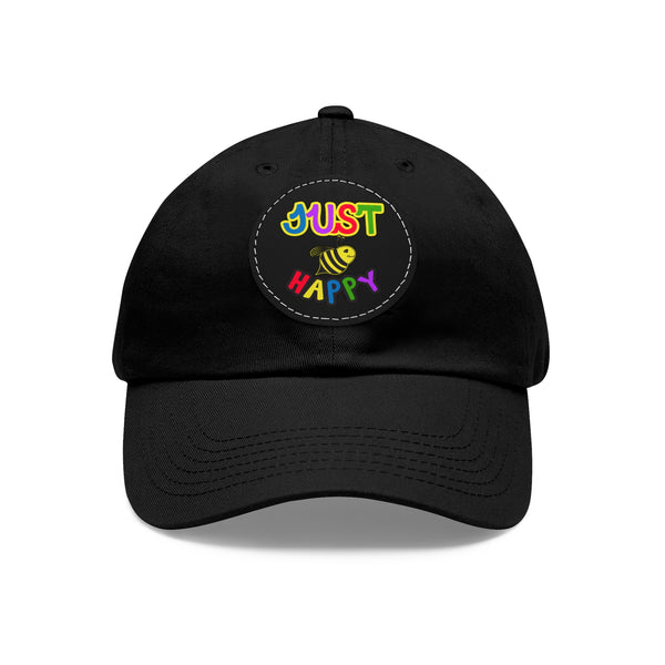 Dad Hat with Leather Patch (Round) - JBH Multi-Color Original