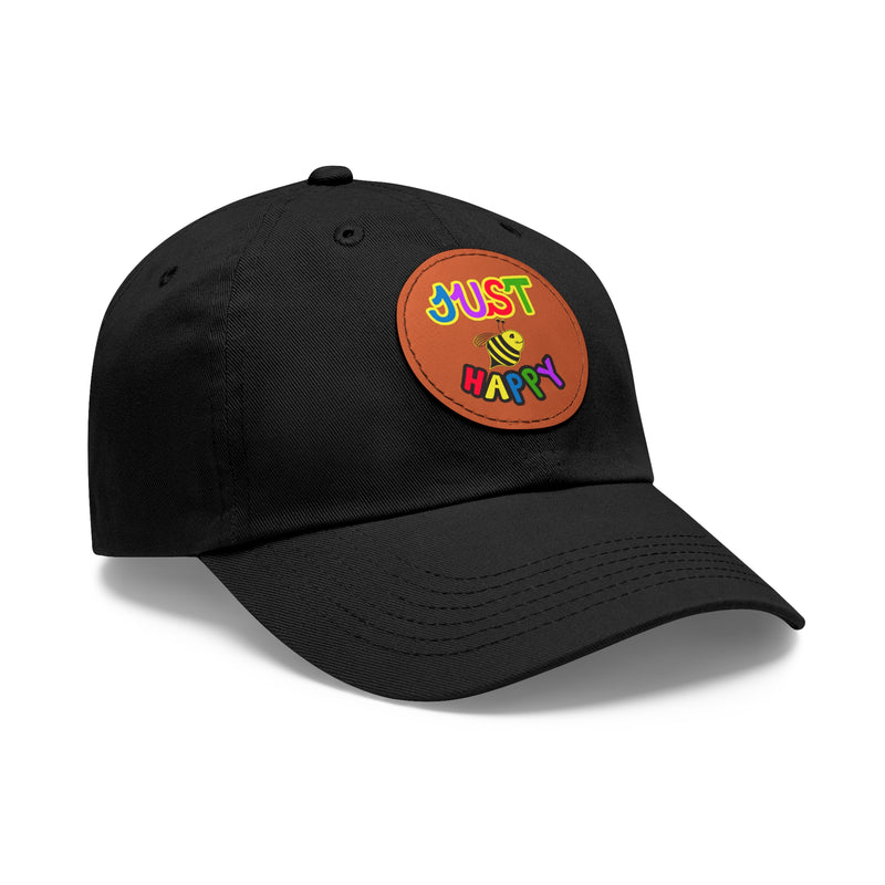 Dad Hat with Leather Patch (Round) - JBH Multi-Color Original