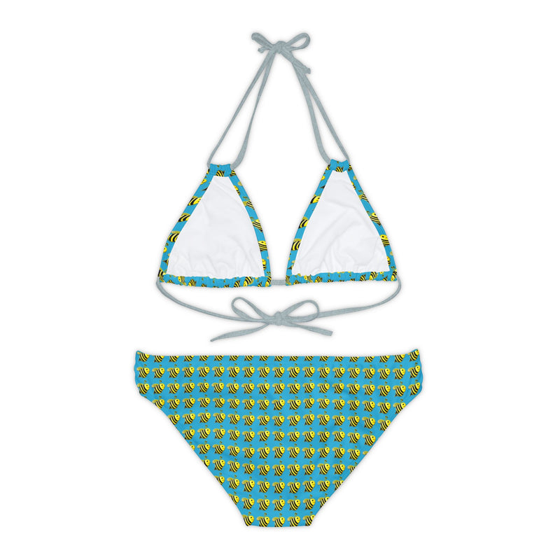 Strappy Bikini Set - JBH Bee (Turquoise)