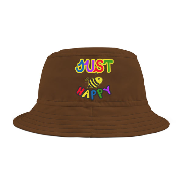 Bucket Hat (AOP) - JBH Multi-Color Original (Brown)