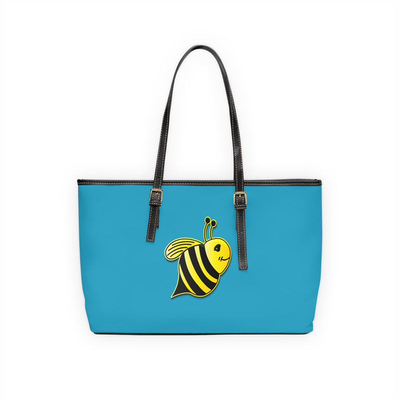 PU Leather Shoulder Bag - JBH Bee (Turquoise)