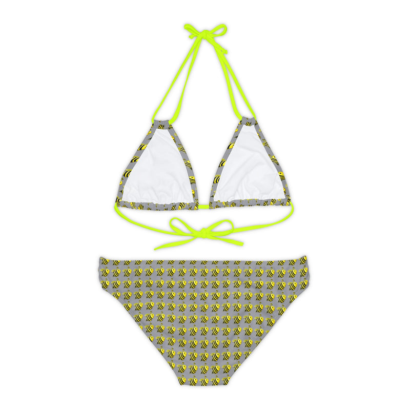 Strappy Bikini Set - JBH Bee (Grey)