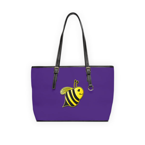 PU Leather Shoulder Bag - JBH Bee (Purple)