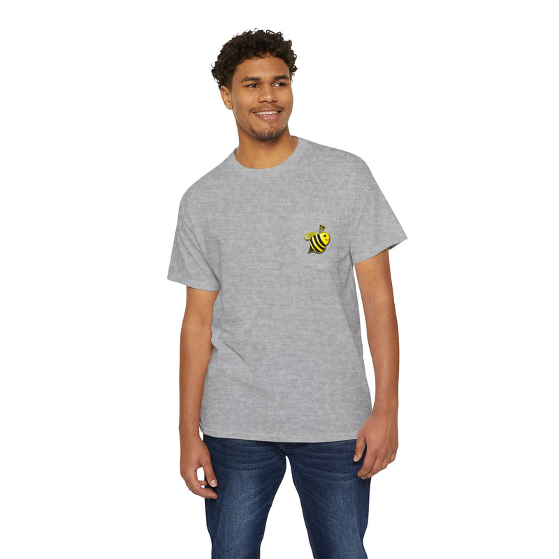 Unisex Heavy Cotton Pocket Tee - JBH Bee