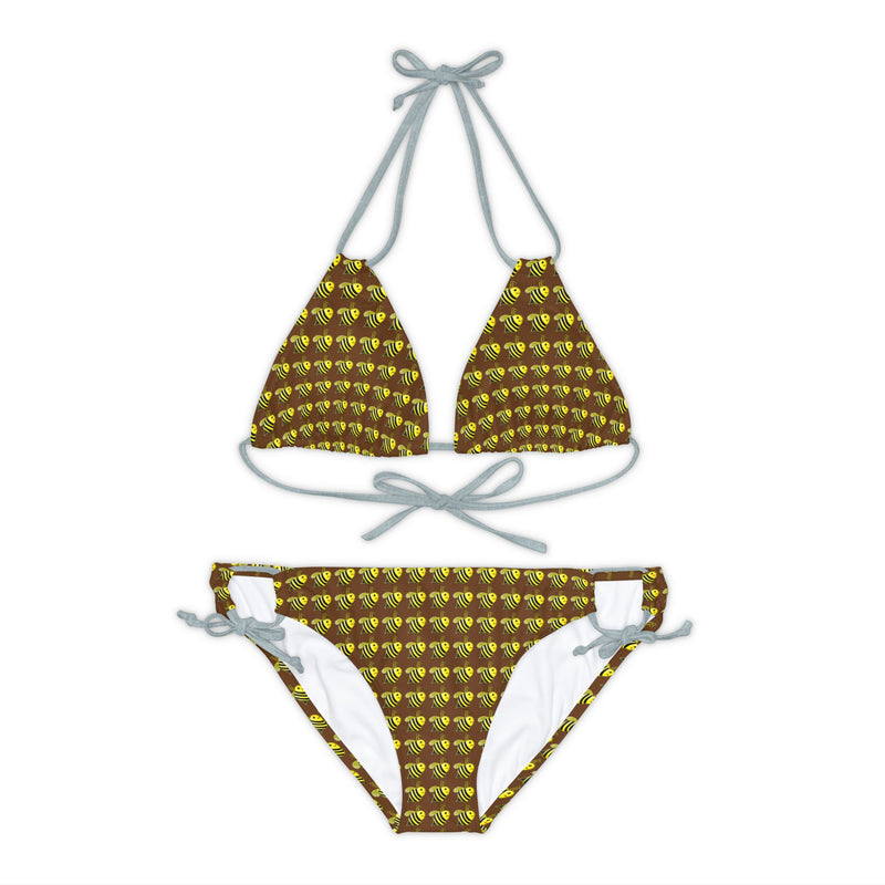 Strappy Bikini Set - JBH Bee (Brown)