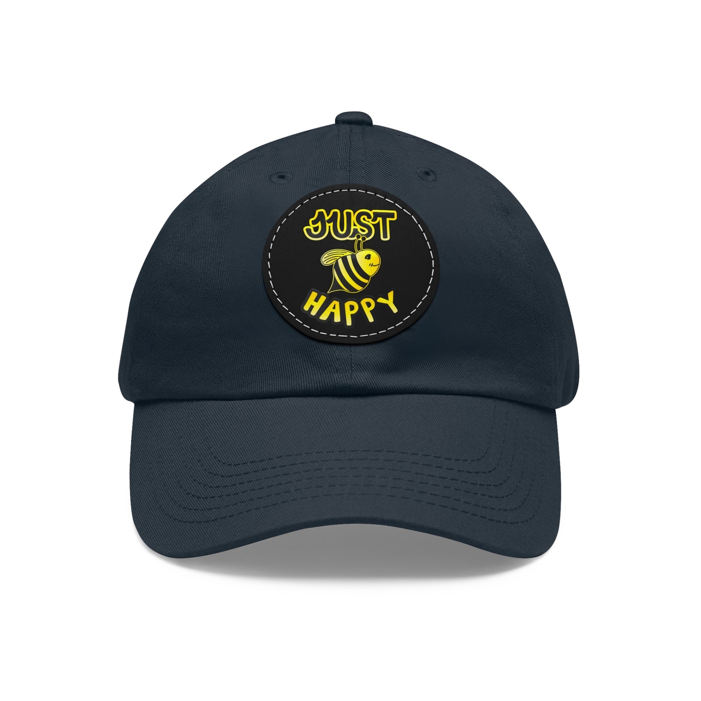 Dad Hat with Leather Patch (Round) - JBH Original